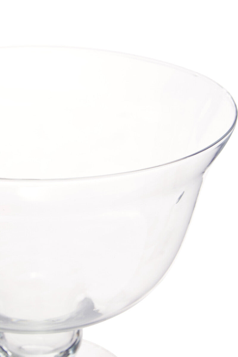 Ambra Clear Glass Footed Bowl