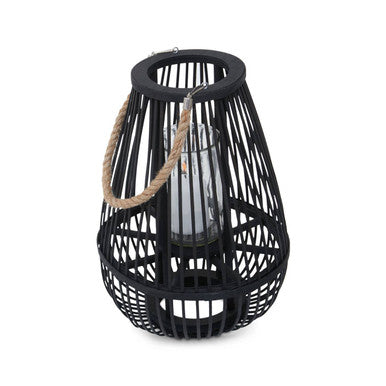 Lentigo Small Black Bamboo Lantern