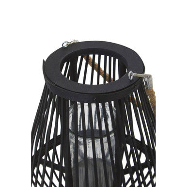 Lentigo Small Black Bamboo Lantern