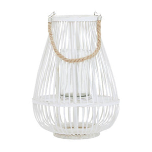 Lentigo Small White Bamboo Lantern