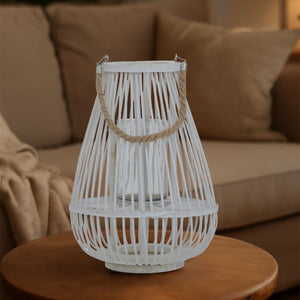 Small White Bamboo Lantern | Lentigo