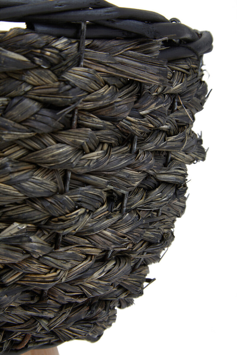 Lentigo Set Of Two Black Planters