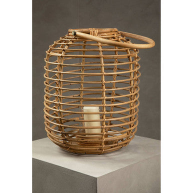 Mataram Natural Rattan Round Lantern