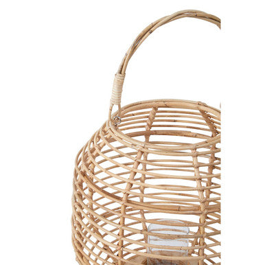 Mataram Natural Rattan Round Lantern
