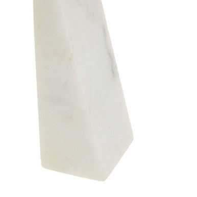 Marris Set Of 2 White Marble Bookends