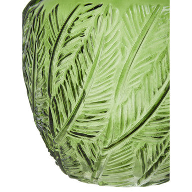 Corie Large Botanical Green Glass Vase