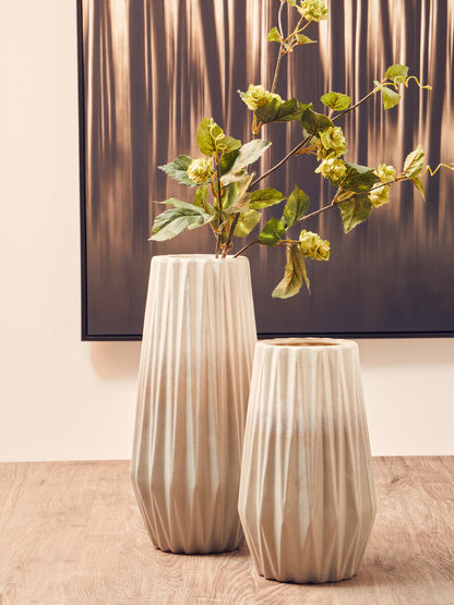 Azul Large Grey and White Ceramic Vase