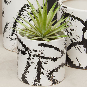 Sorrell Black And White Small Planter