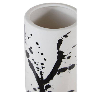 Sorrell Small Black And White Ceramic Vase