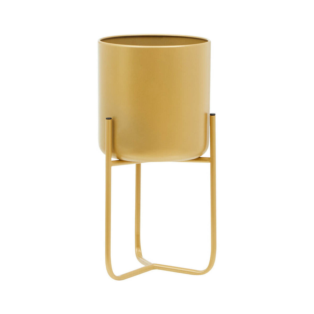 Avento Small Gold Finish Floor Planter