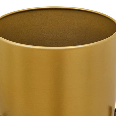 Avento Small Gold Finish Floor Planter