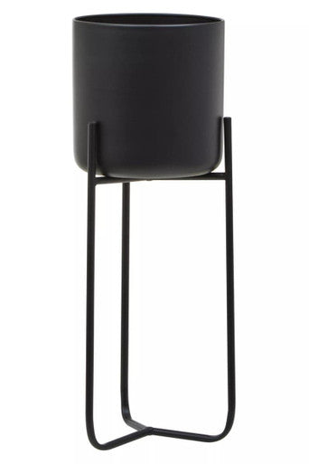 Avento Large Black Floor Planter