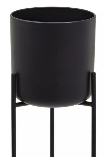 Avento Large Black Floor Planter