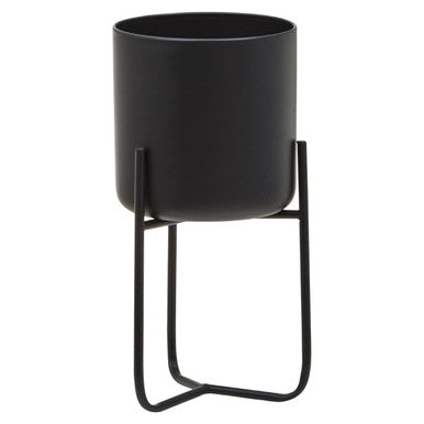 Avento Small Black Floor Planter
