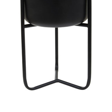 Avento Small Black Floor Planter