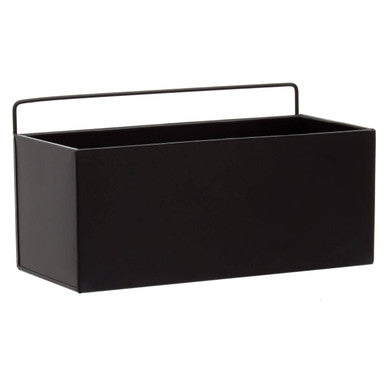 Asher Small Black Wall Plant Box