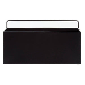 Asher Black Metal Small Wall Plant Box