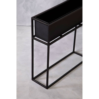 Asher Floor Standing Black Plant Box