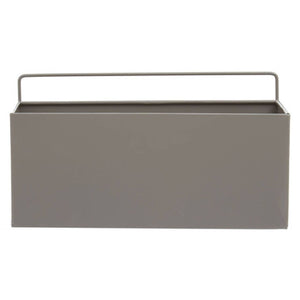 Asher Grey Metal Small Wall Plant Box