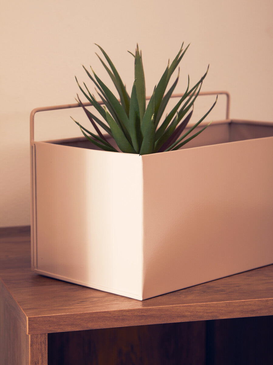 Asher Wall Plant Box Grey Natural