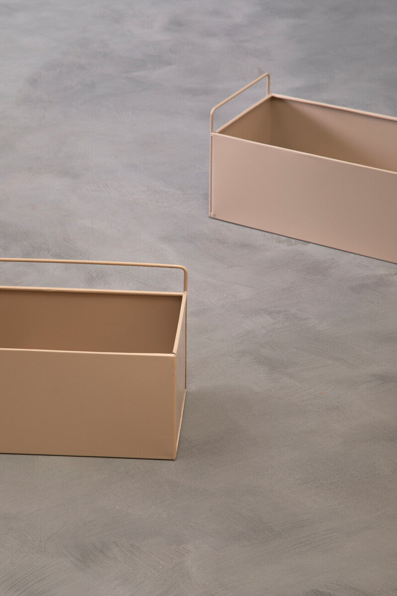 Asher Wall Plant Box Grey Natural