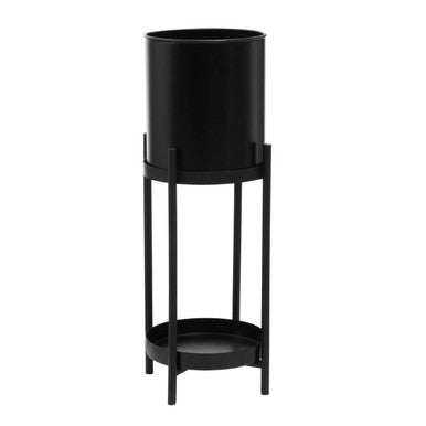 Asher Two Tier Black Plant Stand