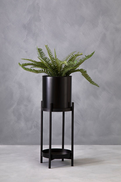 Asher Two Tier Black Plant Stand