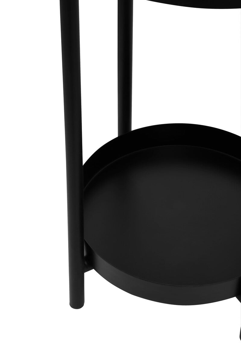 Asher Two Tier Black Plant Stand