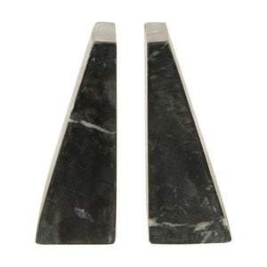 Marris Set Of Two Black Marble Bookends
