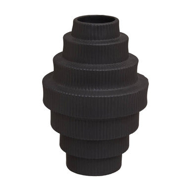 Fabia Black Large Vase