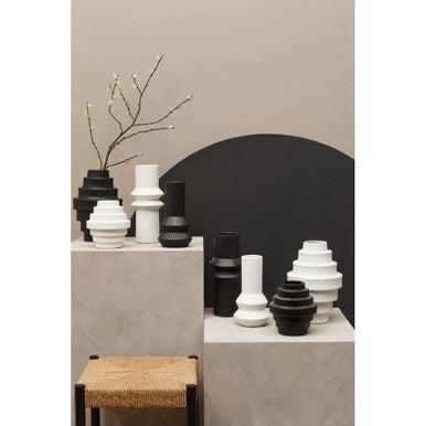 Fabia Black Small Vase