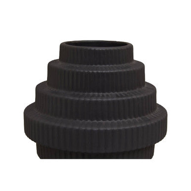 Fabia Black Small Vase