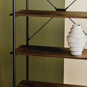 Fabia White Large Step Design Vase