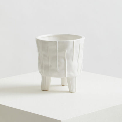 Fara White Large Planter