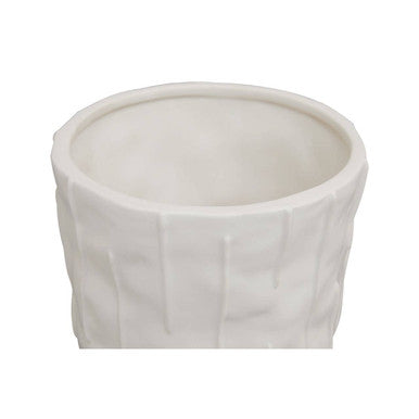 Fara White Large Planter