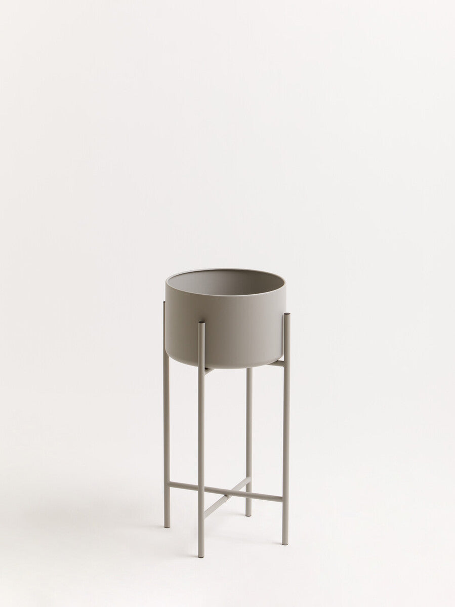 Trosa Large Grey Floor Standing Planter