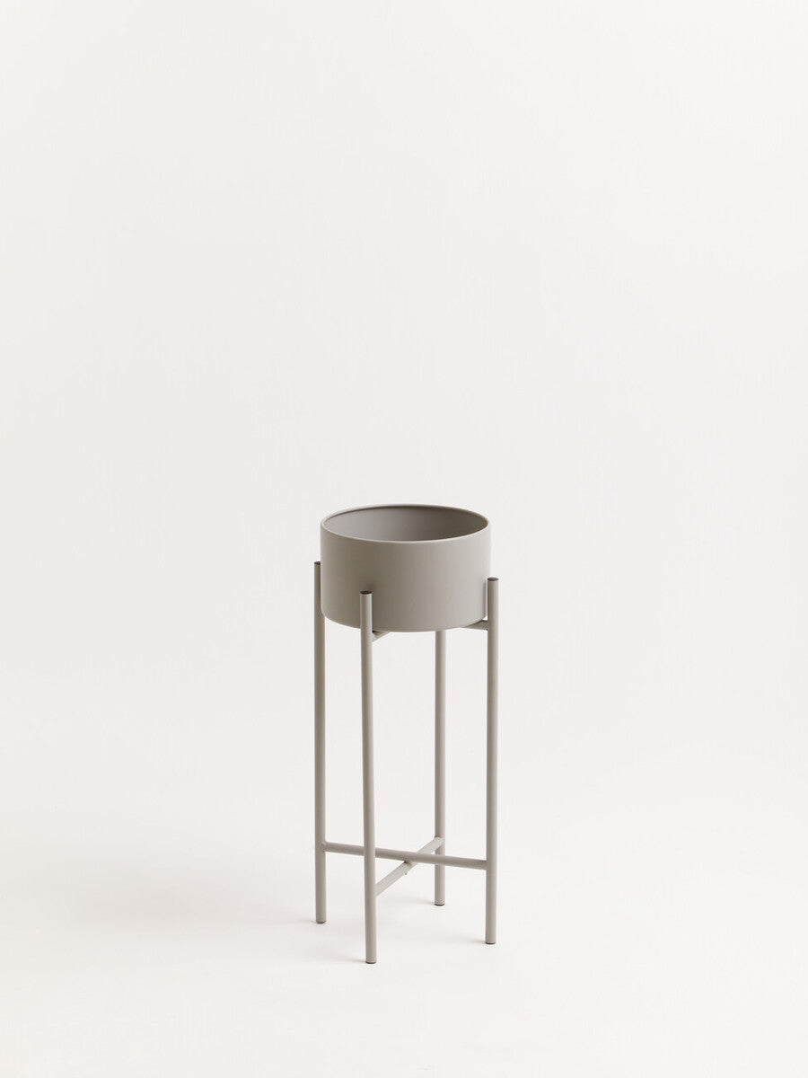 Trosa Small Grey Floor Standing Planter