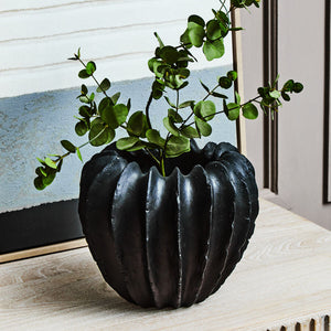 Black Textured Vase | Broc