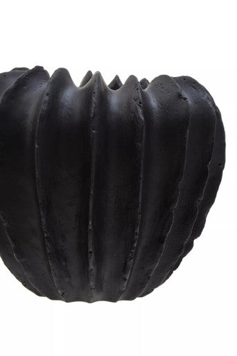 Broc Black Textured Vase