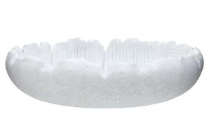 Broc White Textured Bowl