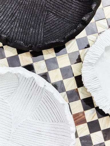 Broc White Textured Bowl