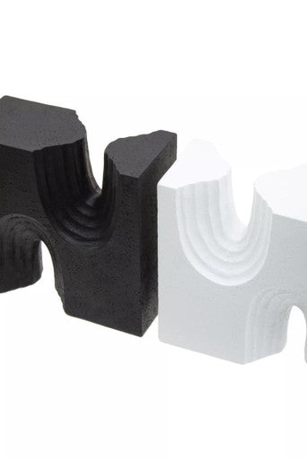 Broc Set Of Two Black And White Bookends