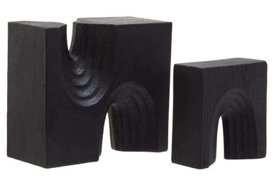 Broc Set Of Two Black Sculptures