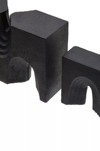 Broc Set Of Two Black Sculptures