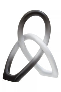 Broc Ombre Black and White Knot Sculpture