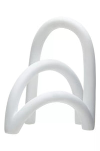 Broc White Arched Sculpture