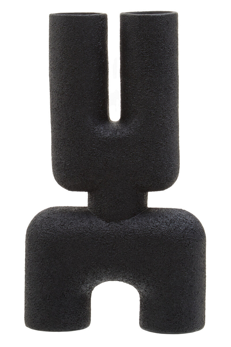 Broc Small Black Sculptured Vase