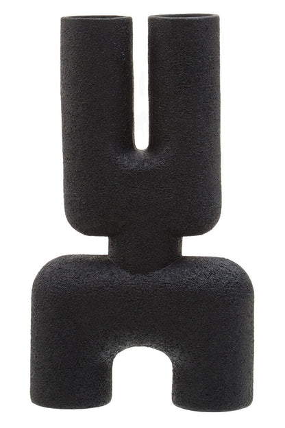 Broc Small Black Sculptured Vase