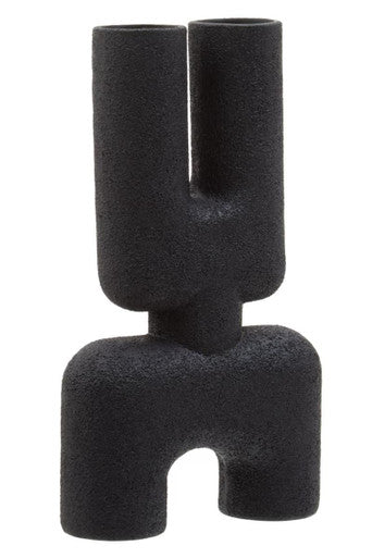 Broc Small Black Sculptured Vase