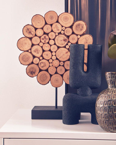 Broc Small Black Sculptured Vase - image 7